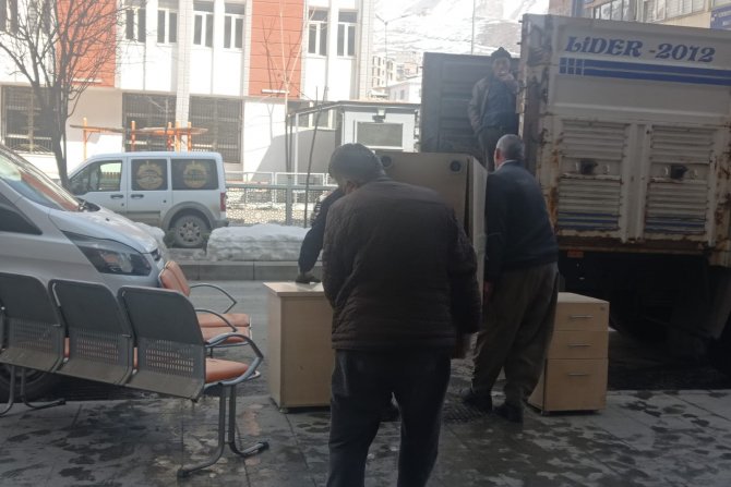 Hakkari SGK binası boşaltıldı
