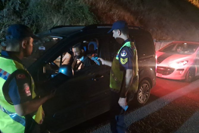 Hakkari jandarmasında alkol denetimi