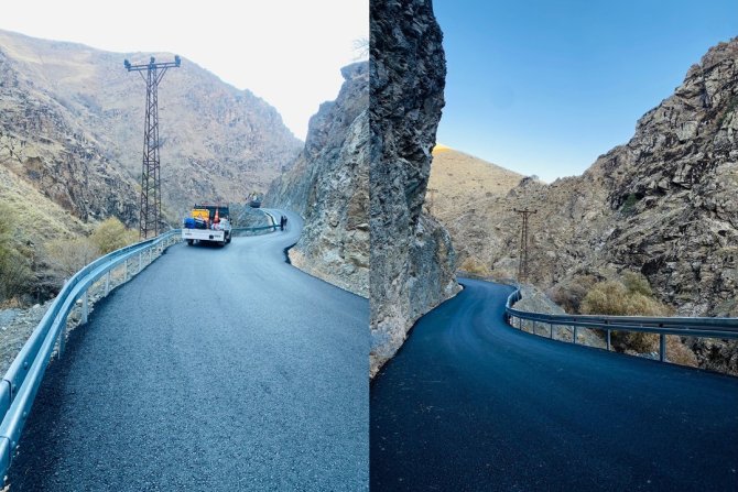 HAKKARİ'DE TEHLİKELİ YOLLARA ÇELİK BARİYERLİ ÖNLEM Hakkari'de tehlikeli yollara çelik bariyerli önlem Hakkari