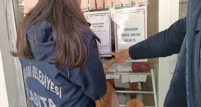 Hakkari'deki fırınlarda hijyen ve gramaj denetimi