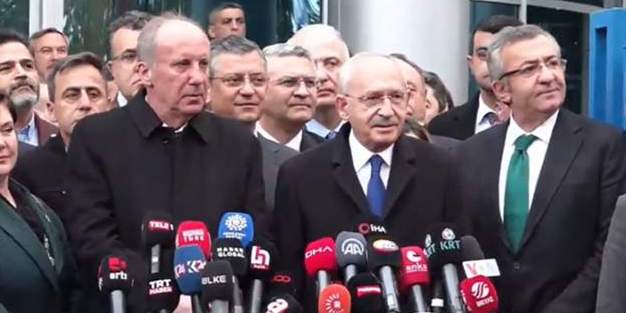 Kılıçdaroğlu ve İnce'den ortak açıklama
