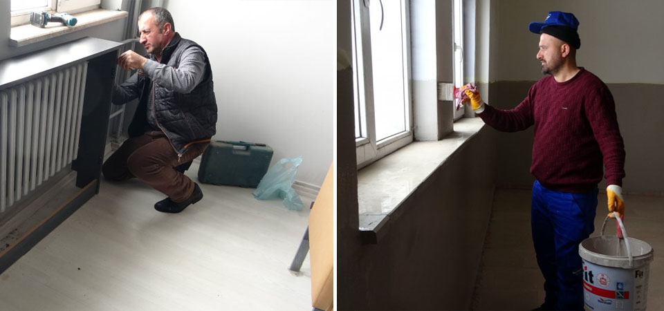 Yüksekova'da Gönüllü Usta Öğreticiler ve Öğrencileri Okul Onardılar 
