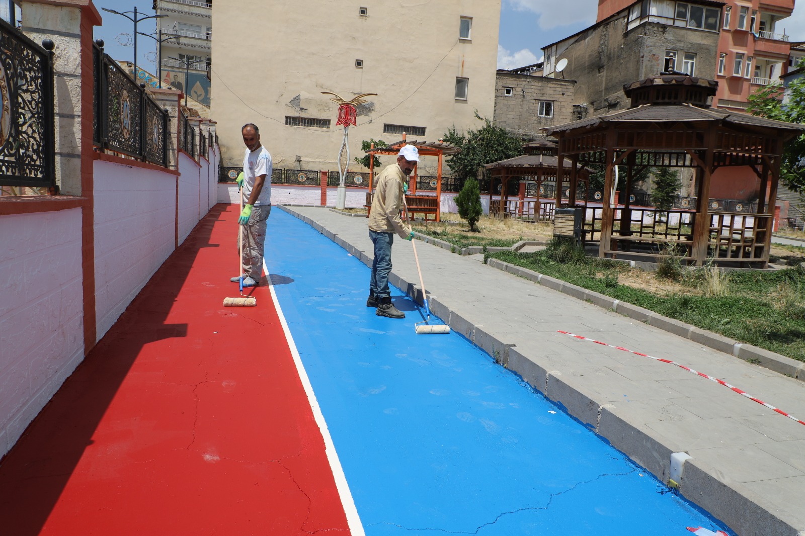 Hakkari'nin en büyük parkı onarılıyor