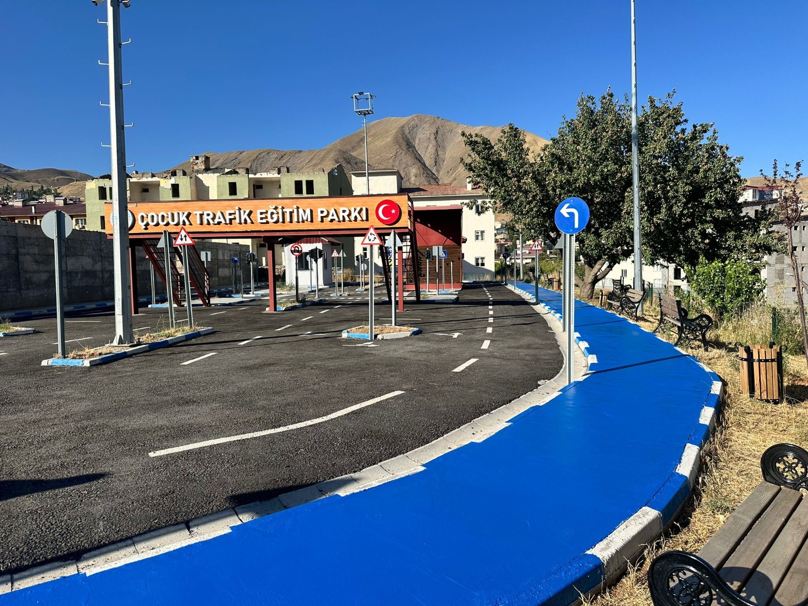 Hakkâri' Çocuk Trafik Eğitim Parkı onarımdan geçirildi