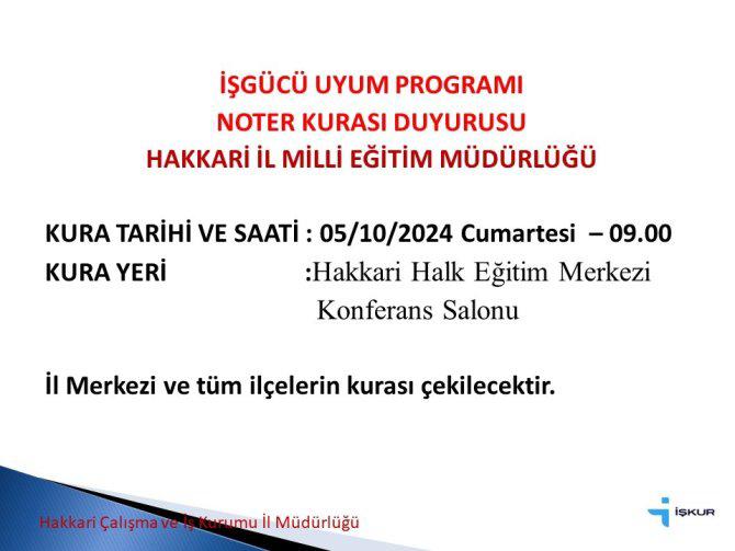 İŞ KURASI TARİHİ 5 EKİM OLARAK BELİRLENDİ