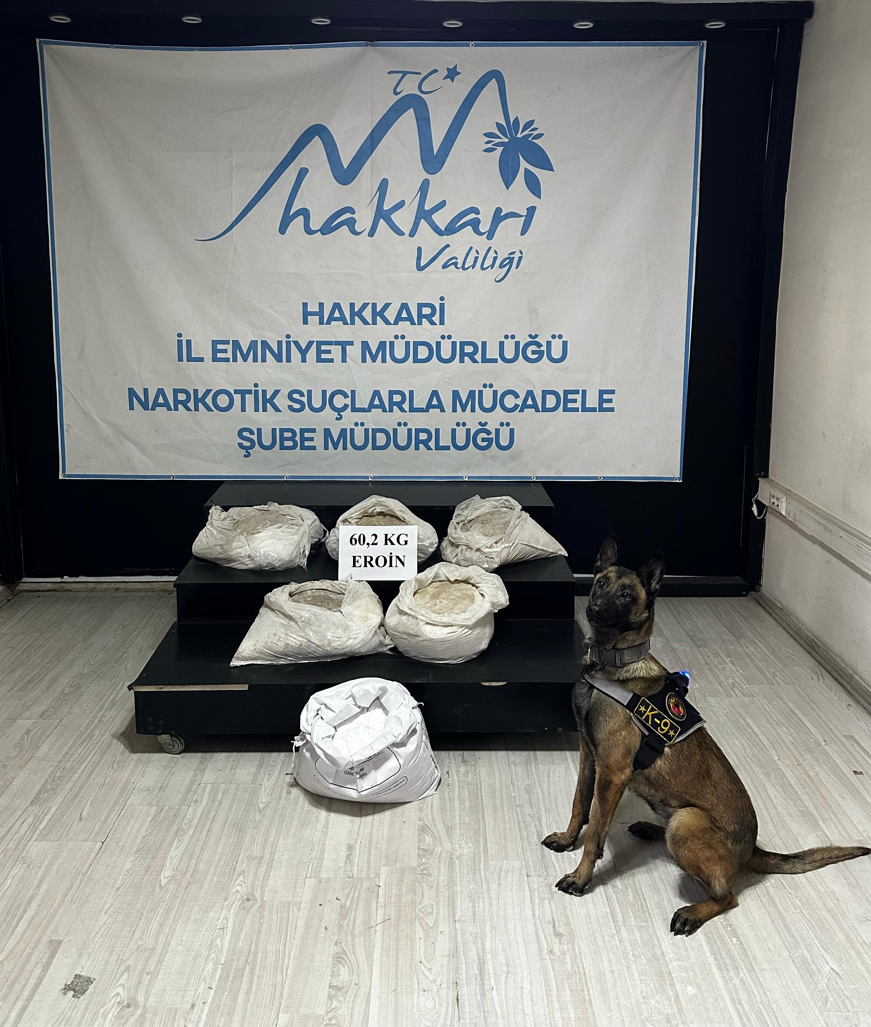 Hakkari’de Dev Uyuşturucu Operasyonu: 60 Kilo Eroin Ele Geçirildi!