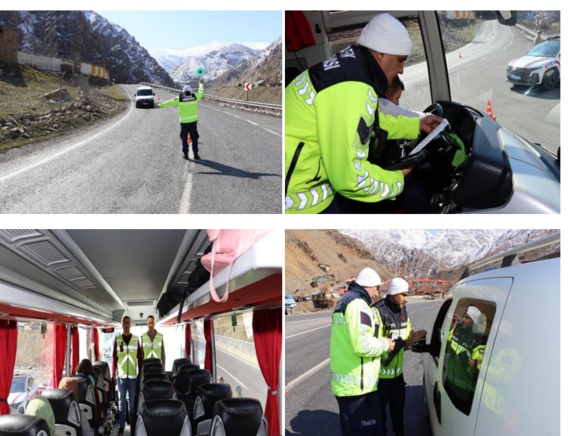 Hakkâri’de Jandarmadan Sivil Trafik Denetimi: Yolcu Güvenliği İçin Özel Önlem