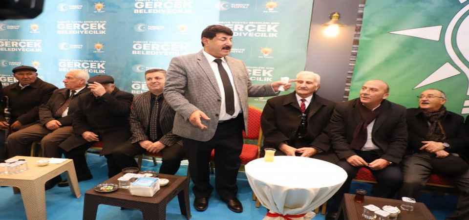 AK PARTİ SEÇİM BÜROSUNA ZİYARETLER SÜRÜYOR