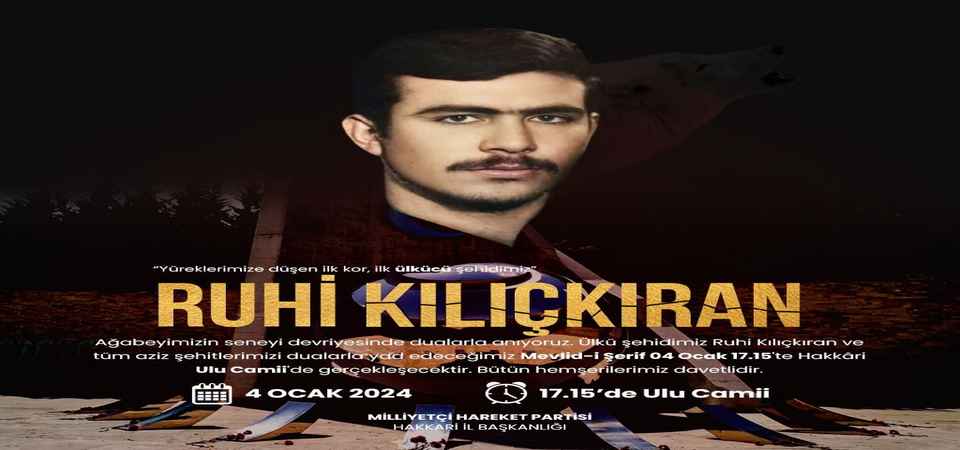 MHP ŞEHİDİNİ UNUTMADI ‘