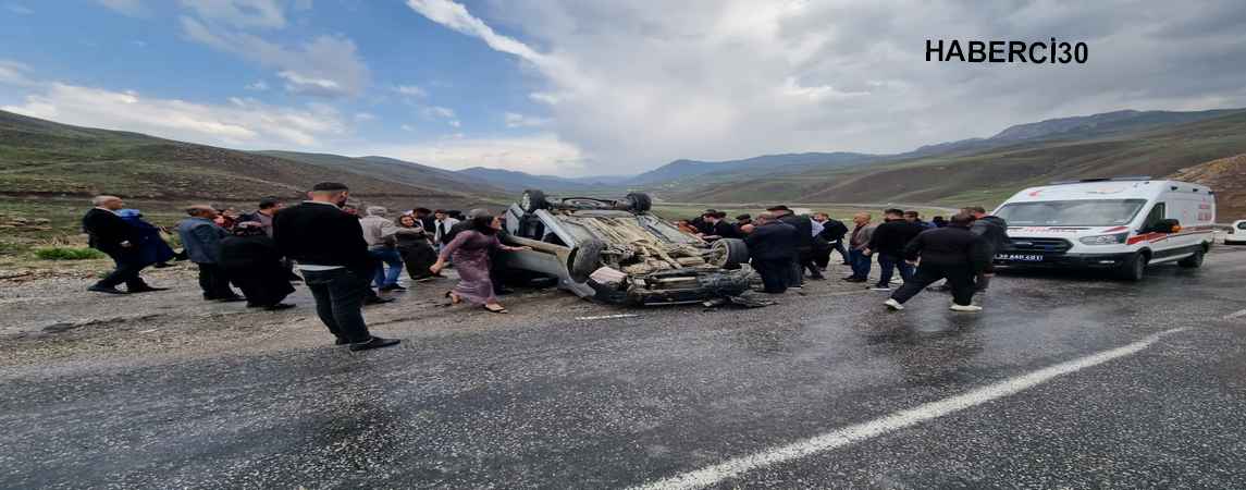 Hakkari -Van karayolunda kaza: 1 'i ağır 5 yaralı