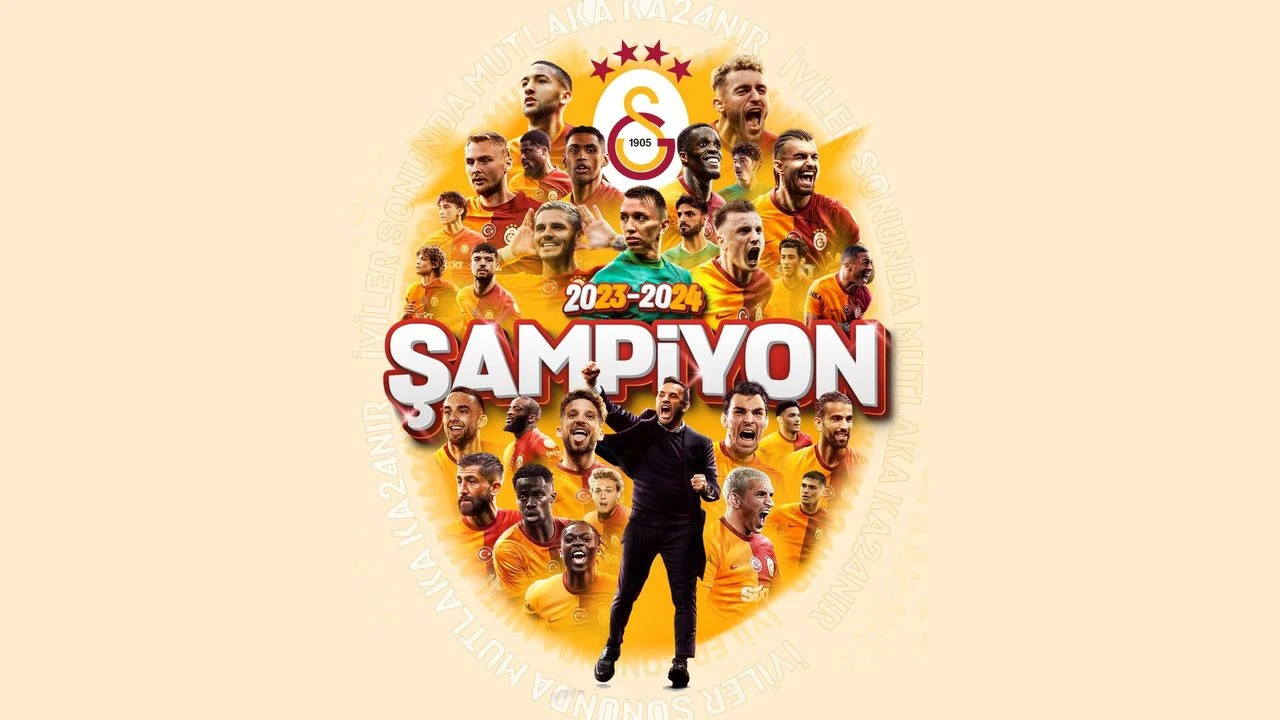 Galatasaray Süper Lig'de 24. kez şampiyon