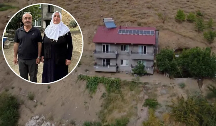Köy evinde 10 yıldır elektriğini kendisi üretiyor
