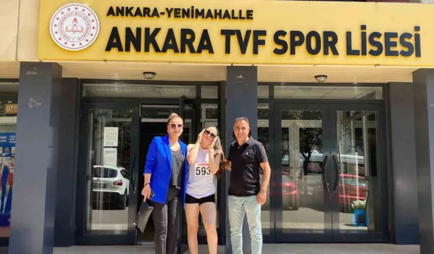 ilk defa bir öğrenci Ankara TVF Spor Lisesine yerleşti