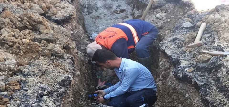 Merzan mahallesinin şebeke su arızası giderildi